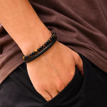 Graverat Tigeröga-armband till sonen(Lyckoarmband)