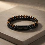 Graverat Tigeröga-armband till sonen(Lyckoarmband)